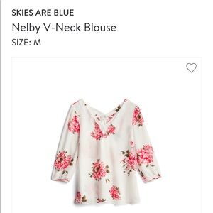 Skies are blue blouse